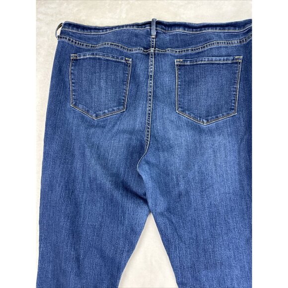 Old Navy Jeans Women’s Size 16 Tall Sweetheart Straight Lakeshore Denim Blue - Picture 8 of 10